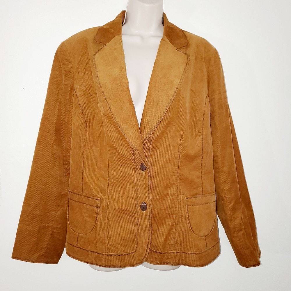 Coldwater Creek womans corduroy blazer